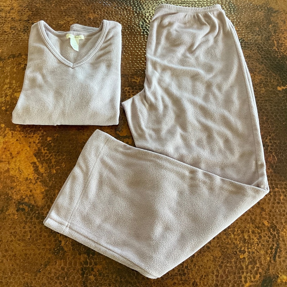 Eddie Bauer Super Soft Pajama Set. Heather Purple. Size L